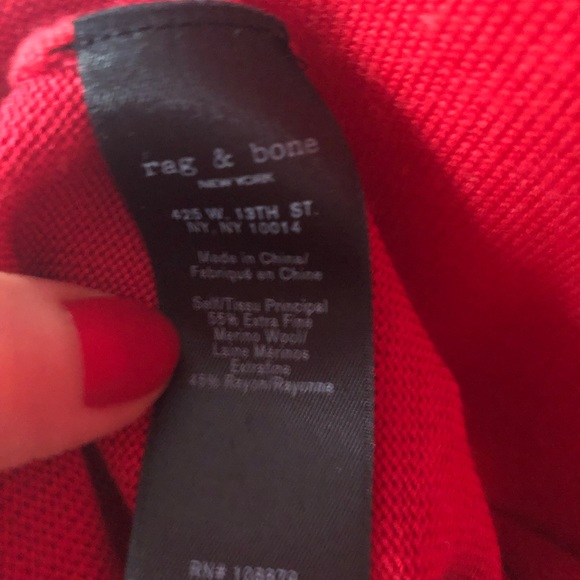 Rag&Bone new women’s red knit sleeveless dress - Picture 7 of 7